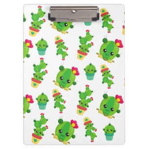 Porte-bloc Cute Cactus, Green Cactus, Motif Cactus