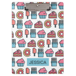 Porte-bloc Cute Cakes and Desserts Motif Personnalisé