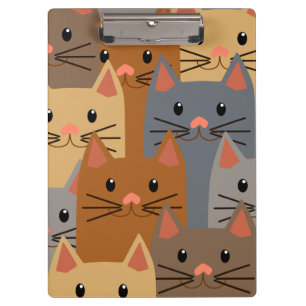 Porte-bloc Cute Cats Colorful Cat Visage Collage