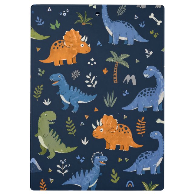 Porte-bloc Cute Dinosaur Pattern Colorful  (Dos)