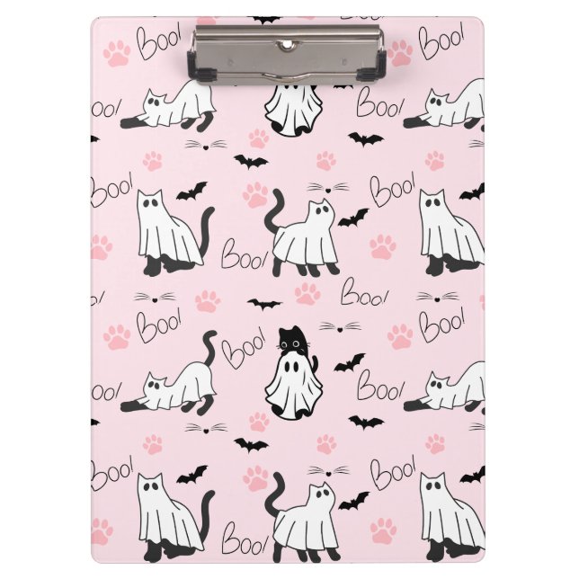 Porte-bloc Cute Ghost Cats Halloween (Devant)