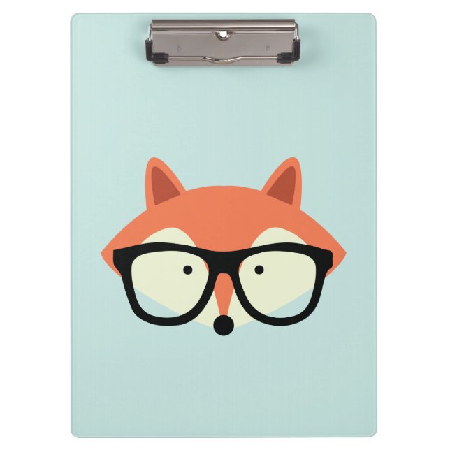 Porte-bloc Cute Hipster Red Fox (Devant)