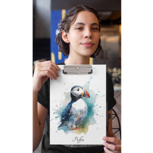 Porte-bloc Cute macaron en bleu aquarelle