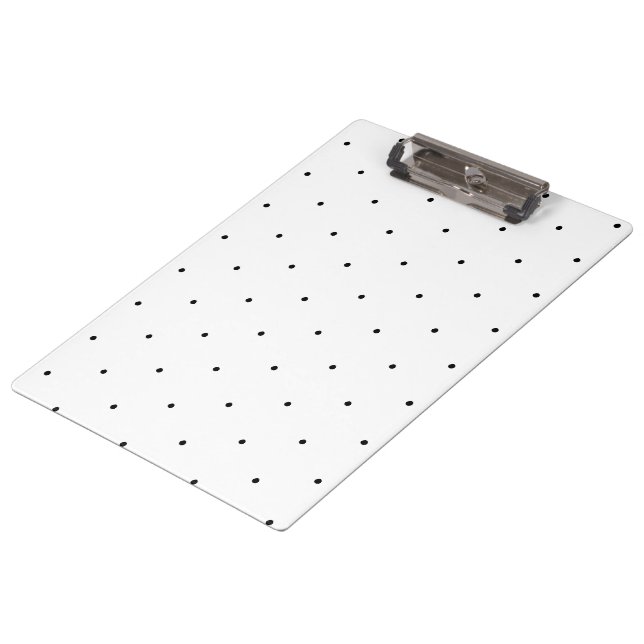 Porte-bloc Cute noir blanc pois minuscule motif élégant (Incliné)