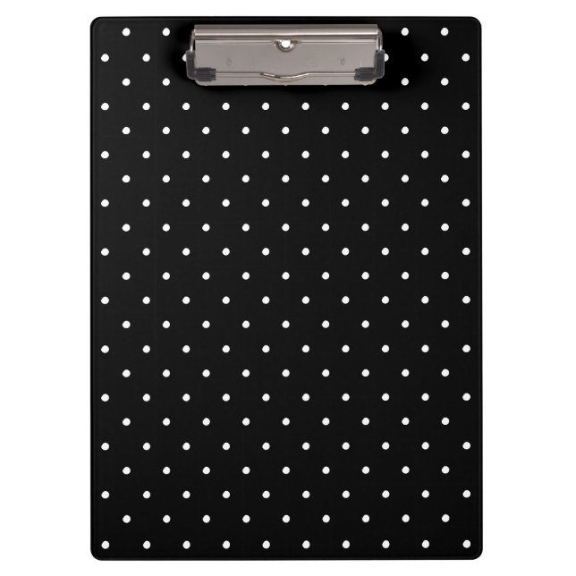 Porte-bloc Cute noir blanc pois motif élégant chic (Devant)