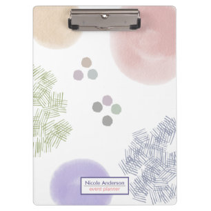 Porte-bloc Cute Simple Pastel Abstrait Brosse Stroke