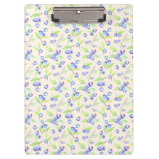 Porte-bloc Cute Watercolor Blueberry Botanical Pattern