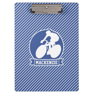 Porte-bloc Cyclisme; Bleu & Blancs, Sports