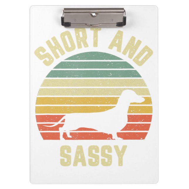 Porte-bloc Dachshund Funny Weiner Dog Short Sassy (Devant)