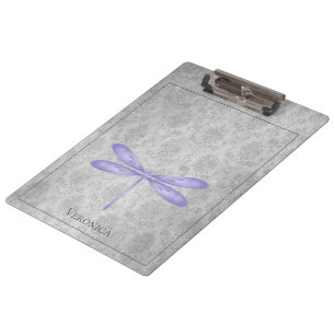 Porte-bloc Damas de libellule violette