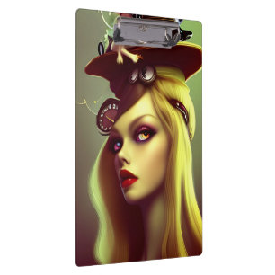 Porte-bloc Dame Steampunk