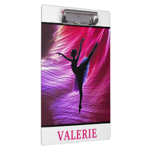 Porte-bloc Danse Abstraite rose et violette