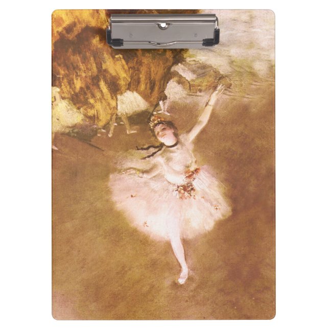 Porte-bloc Danseur de ballet Diplôme de la peinture étoile (Devant)