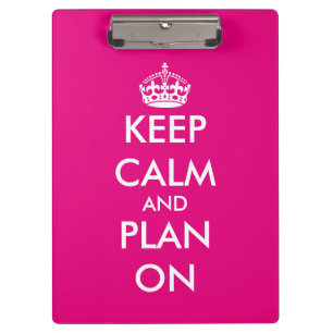 Porte-bloc de planification de mariage Keep calm r