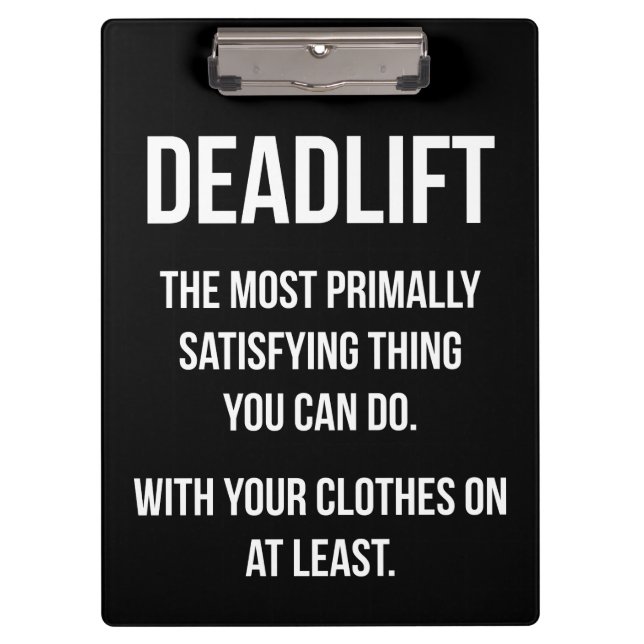 Porte-bloc Deadlift - gymnase drôle Meme - séance (Devant)