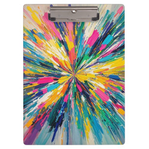 Porte-bloc Décor abstrait et coloré à poster d'art