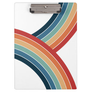 Porte-bloc Décor couleur double rétro style arc-en-ciel