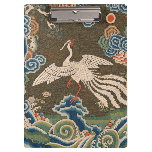 Porte-bloc Décor d'antiquité chinois d'oiseaux (Devant)
