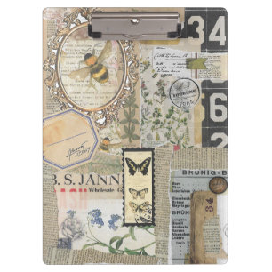 Porte-bloc Découpage de l'Ephémère Vintage des abeilles