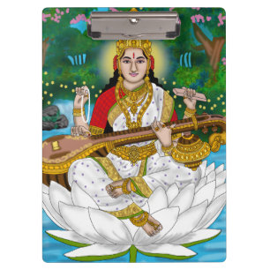 Porte-bloc Déesse Saraswati