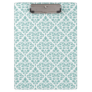 Porte-bloc Défiler Damask Motif Turquoise