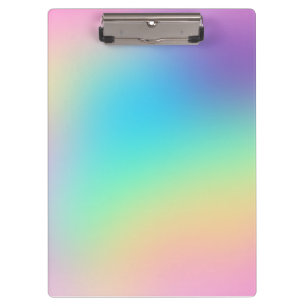 Porte-bloc Dégradé arc-en-ciel doux et prismatique