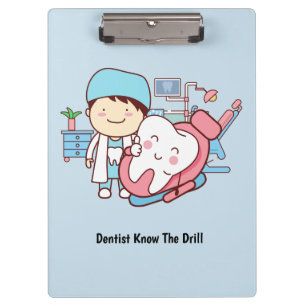 Porte-bloc Dentiste Animé avec la dent