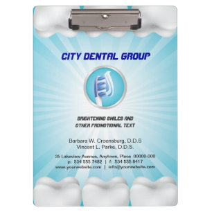 Porte-bloc Dentiste brillant de dents