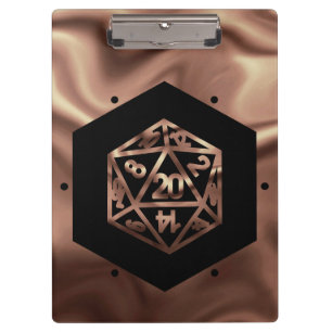 Porte-bloc Dés RPG   Imaginaire cuivre Retro Tabletop PnP Gam