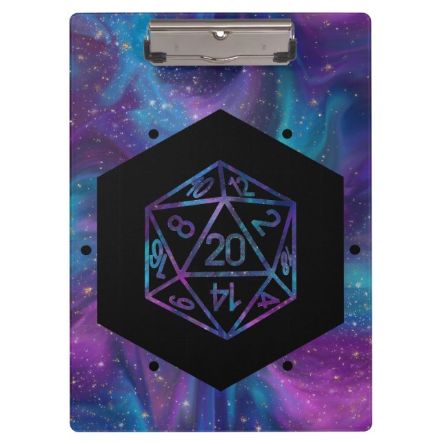 Porte-bloc Dés RPG | Nebula Imaginaire Retro Tabletop PnP Gam (Devant)