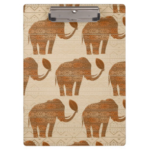 Porte-bloc Design d'art tribal des éléphants