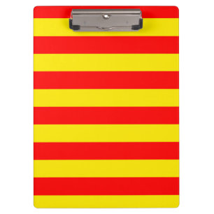 Porte-bloc Design de bandes rouge et jaune