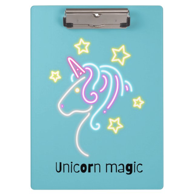 Porte-bloc Design de licorne mignonne (Devant)