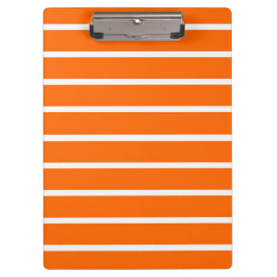 Porte-bloc Design en bandes orange et blanc