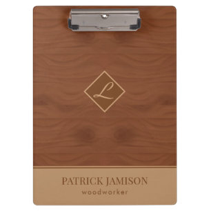 Porte-bloc Design En Bois Avec Logo