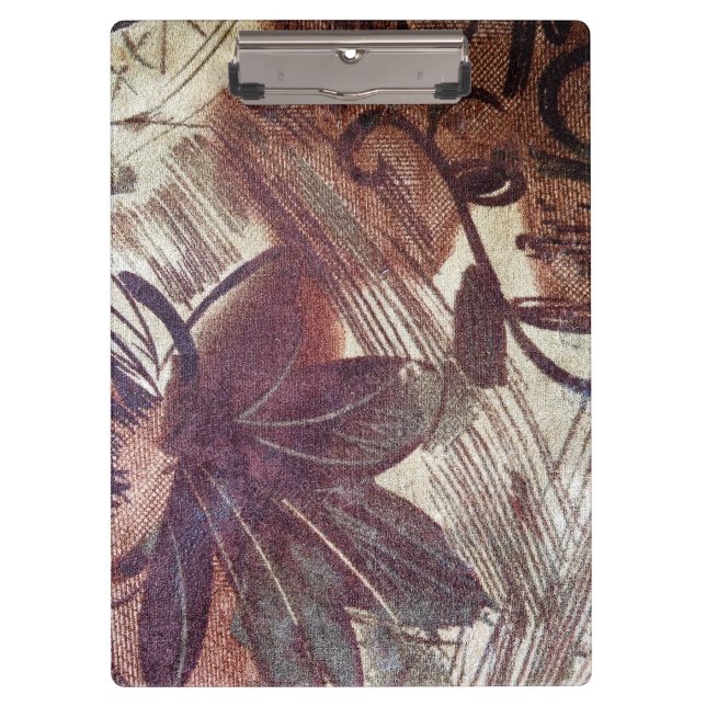 Porte-bloc Design floral Brown Abstrait 1 (Devant)
