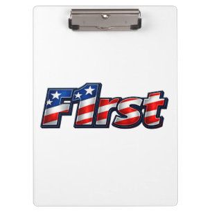 Porte-bloc Dessin de drapeau patriotique F1rst
