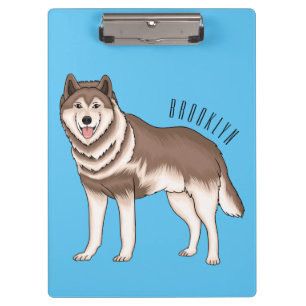 Porte-bloc dessin humoristique sibérien husky