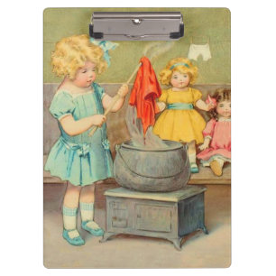 Porte-bloc Dolly Lave fille Vintage Jouer Poupées mignonne
