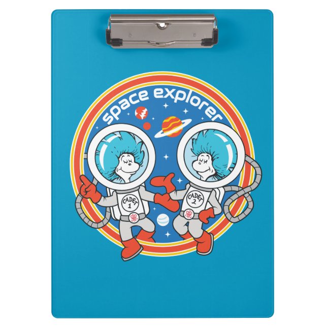 Porte-bloc Dr Seuss | Cadet Un Cadet Deux Espace Explorer (Devant)