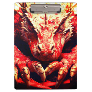Porte-bloc Dragon rouge