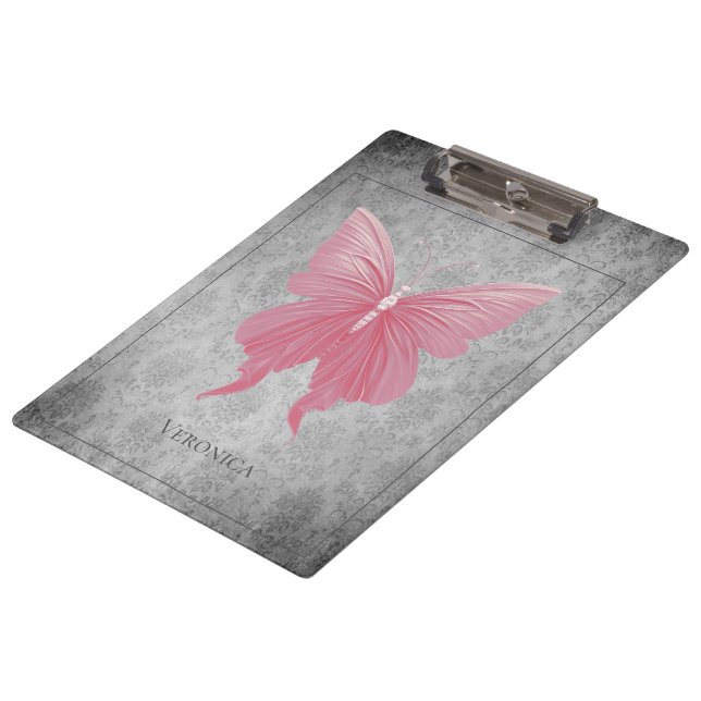 Porte-bloc Dragonfly à bijoux rose (Incliné)