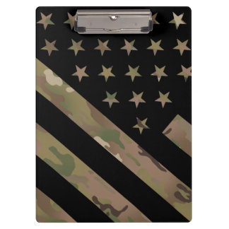 Porte-bloc Drapeau noir du camouflage I de région boisée