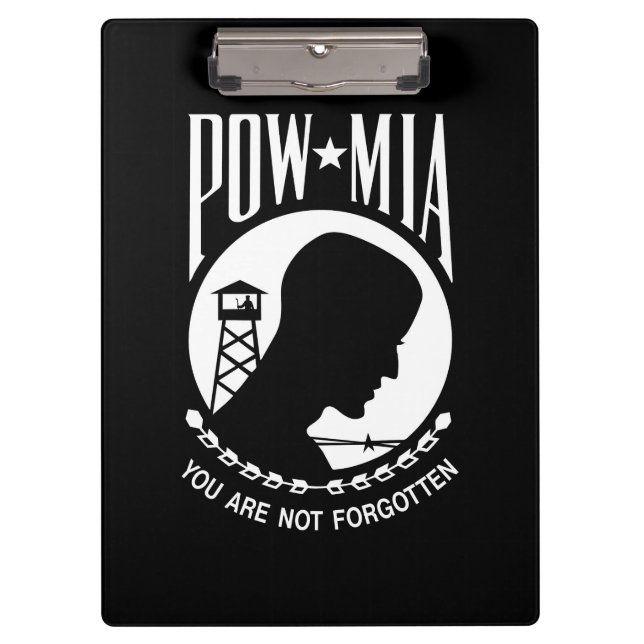 Porte-bloc Drapeau POW MIA : Soldats disparus de la guerre du (Devant)