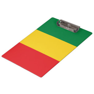 Porte-bloc Drapeau vert, or (jaune) et rouge