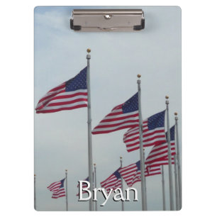Porte-bloc Drapeaux américains au Monument de Washington