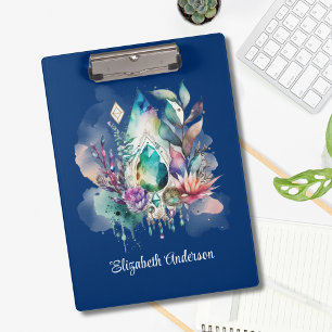 Porte-bloc Dreamy Boho Magique Crystals Dreamcatcher Navy