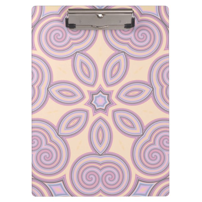 Porte-bloc Dreamy Swirls - Pastel Motif psychédélique (Devant)