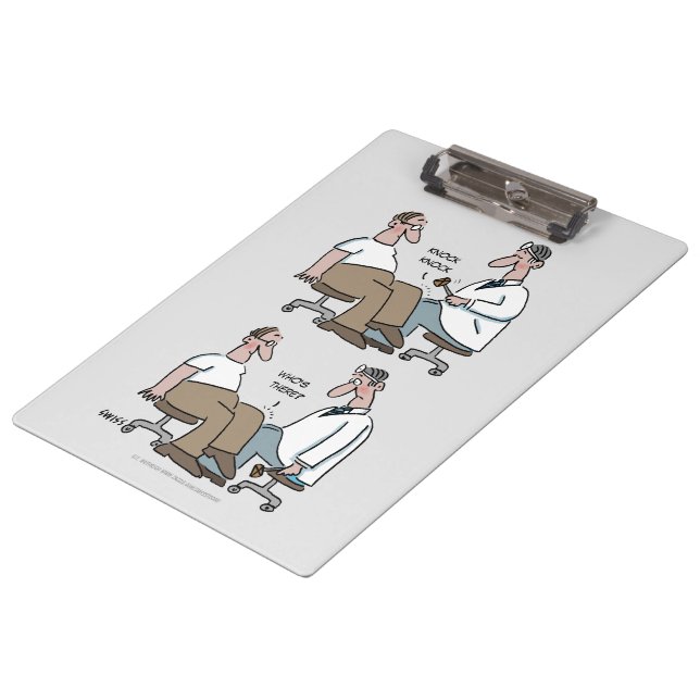Porte-bloc Drôle Cartoon Docteur (Incliné)