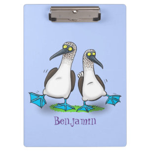 Porte-bloc Drôle, joyeux croquis à pieds bleus dansant dessin